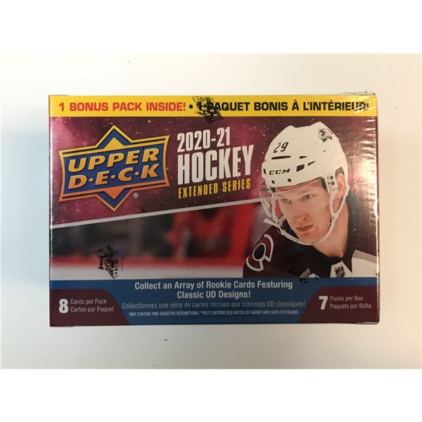 2020-21 UPPER DECK HOCKEY EXTENDED SERIES SEALED TRADING CARSD BOX