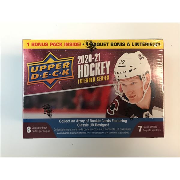 2020-21 UPPER DECK HOCKEY EXTENDED SERIES SEALED TRADING CARSD BOX