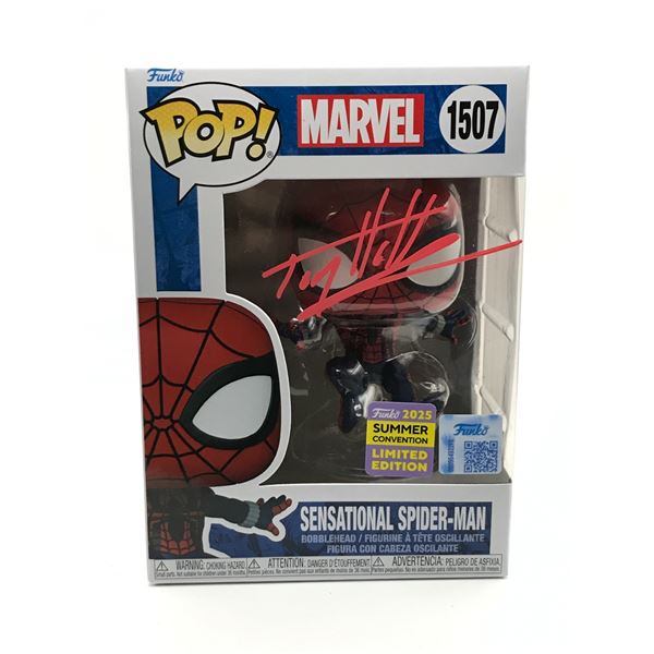 TOM HOLLAND SIGNED SPIDERMAN FUNKO POP - KB COA