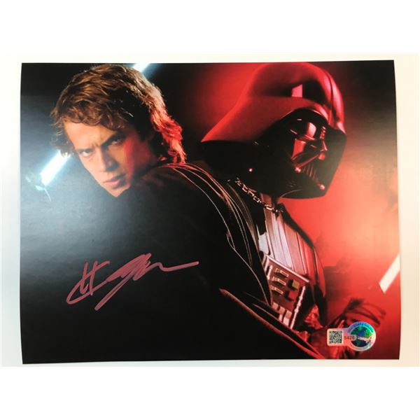 HAYDEN CHRISTENSEN SIGNED DARTH VADER 8X10 - WWOC COA