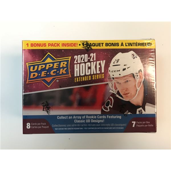 2020-21 UPPER DECK HOCKEY EXTENDED SERIES SEALED TRADING CARDS BOX