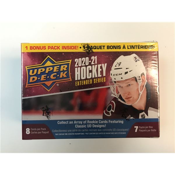 2020-21 UPPER DECK HOCKEY EXTENDED SERIES SEALED TRADING CARDS BOX