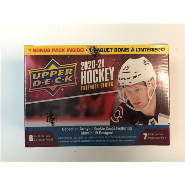 2020-21 UPPER DECK HOCKEY EXTENDED SERIES SEALED TRADING CARDS BOX