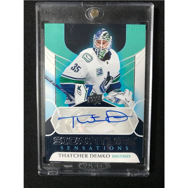 2020-21 UPPER DECK SIGNATURE SENSATIONS THATCHER DEMKO