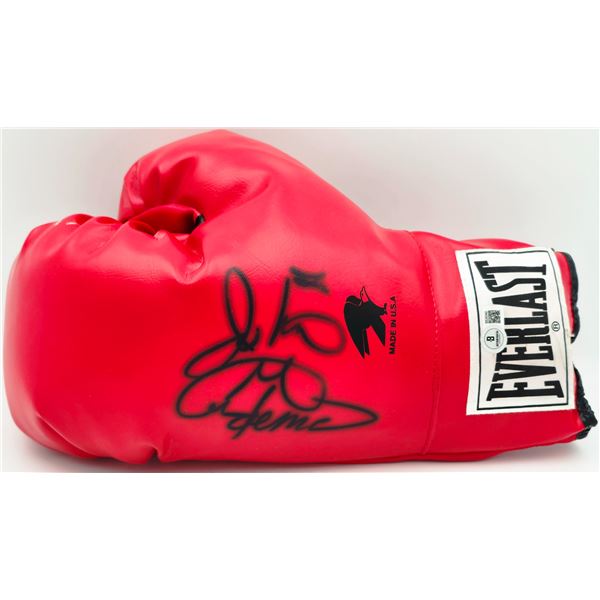 George Foreman Autographed Red Everlast Boxing Glove  Beckett