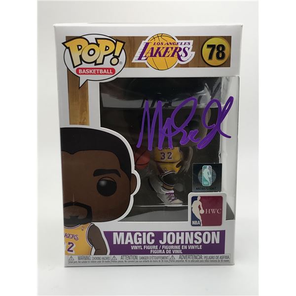 MAGIC JOHNSON SIGNED FUNKO POP - ACE COA