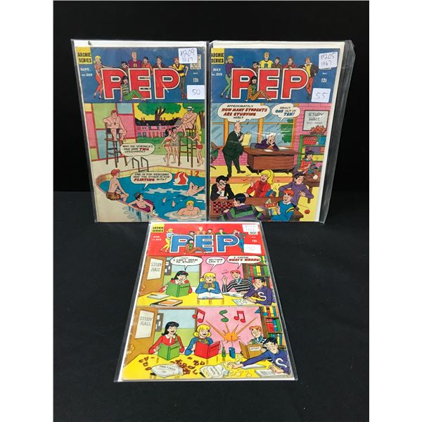 LOT OF 3 PEP COMICS - ARCHIE SERIES