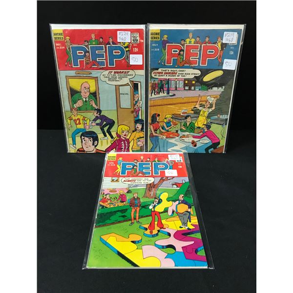 LOT OF 3 PEP COMICS - ARCHIE SERIES