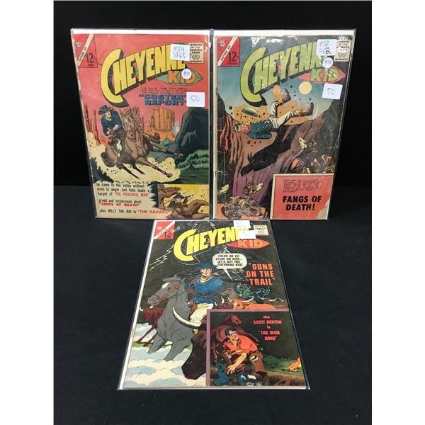 LOT OF 3 CHEYENNE KID COMICS - CDC