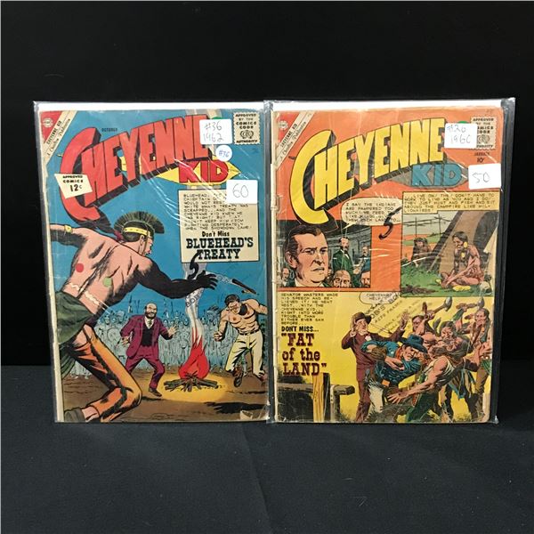 LOT OF 2 CHEYENNE KID COMICS #120 AND #136 - CHARLTON COMICS