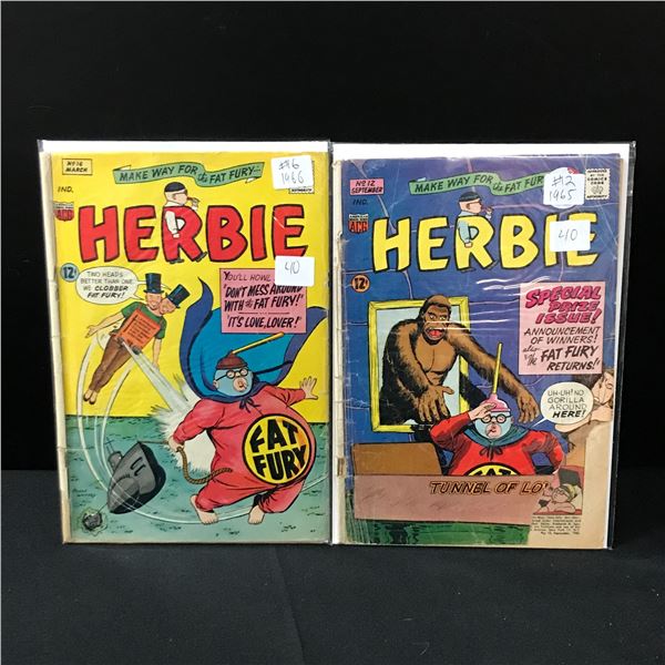 LOT OF 2 HERBIE COMICS #12 & #16 - ACG