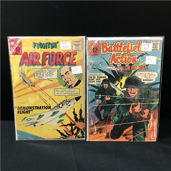 LOT OF 2 WAR BASED COMICS (1964-65) - CDC