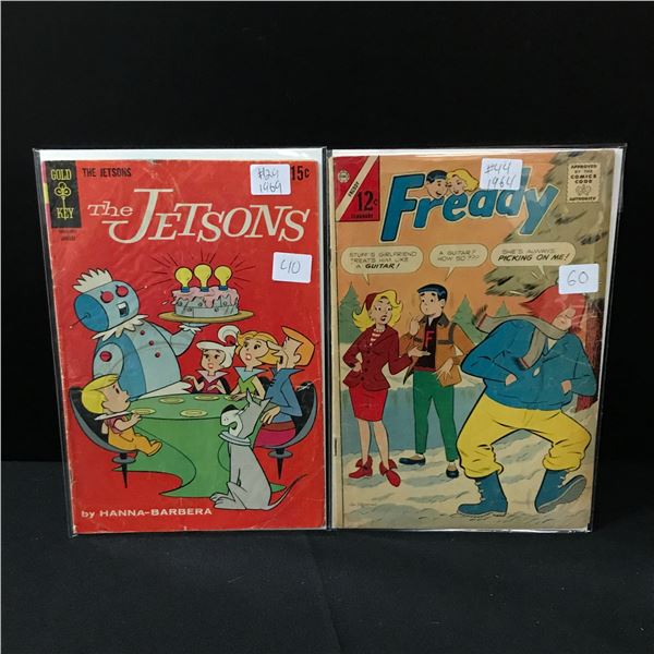 LOT OF 2 COMICS FROM THE 1960'S THE JETSONS #29 & FREDDY #44
