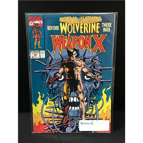 MARVEL COMICS PRESENTS #72 NEWSSTAND EDITION - MARVEL COMICS