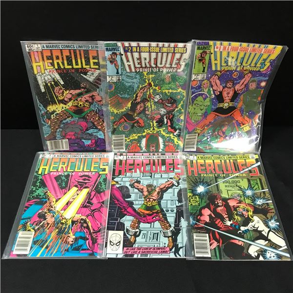 LOT OF 6 HERCULES COMICS - MARVEL COMICS