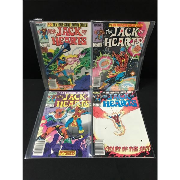 LOT OF 4 JACK OF HEARTS COMICS LIMITED SERIES  #1-4 OF 4 - MARVEL COMICS