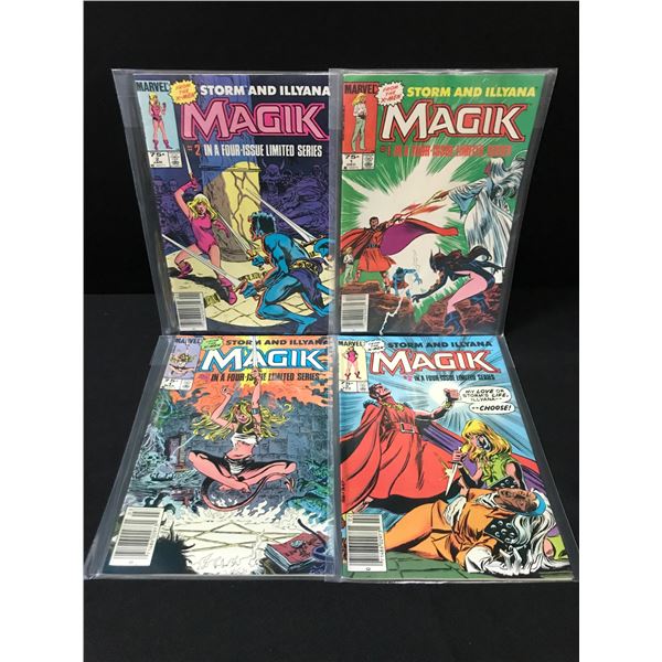 LOT OF 4 COMICS - MAGIK #1-4 OF A.4 RUN LIMITED SERIES - MARVEL COMICS