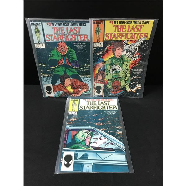 LOT OF 3 THE LAST STARFIGHTER COMICS #1-3 OF A 3 ISSUE LIMITED SERIES - MARVEL COMICS