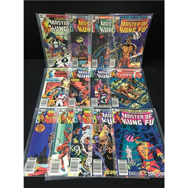LOT OF 13 MASTER OF KUNG FU COMICS - MARVEL COMICS