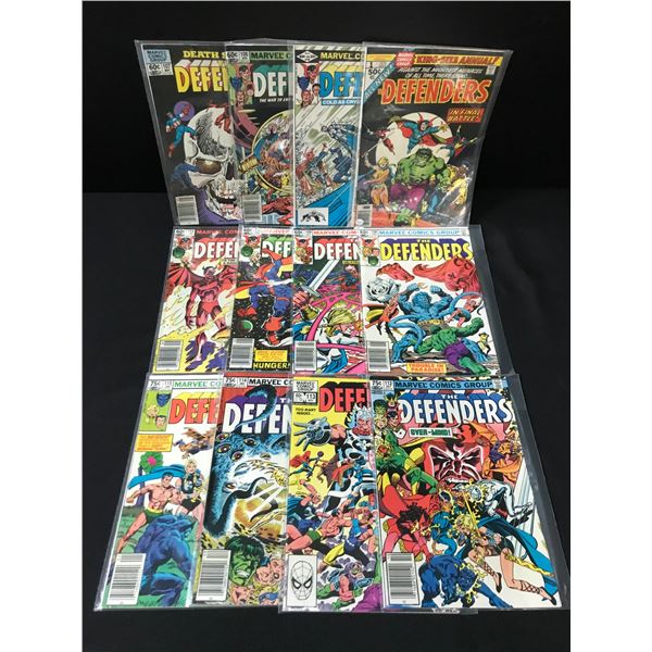 LOT OF 12 THE DEFENDERS COMICS - MARVEL COMICS