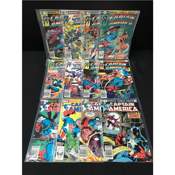 LOT OF 12 Captain America COMICS - MARVEL COMICS