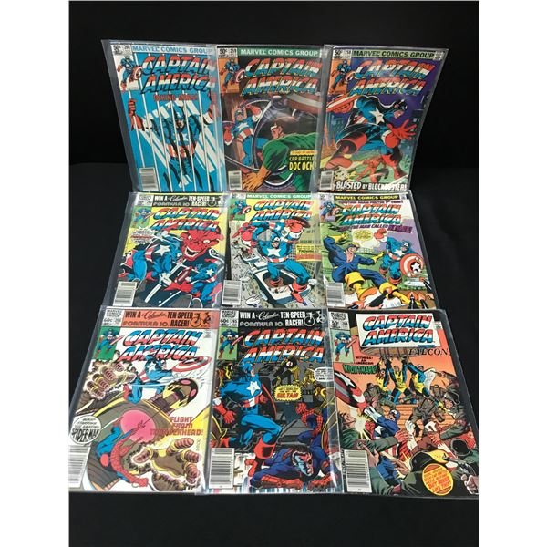 LOT OF 9 CATAIN AMERICA COMICS #258-266 - MARVEL COMICS