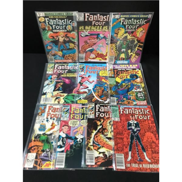 LOT OF 10 FANTASTIC FOUR COMICS - MARVEL COMICS