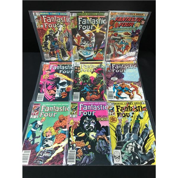 LOT OF 9 FANTASTIC FOUR COMICS - MARVEL COMICS