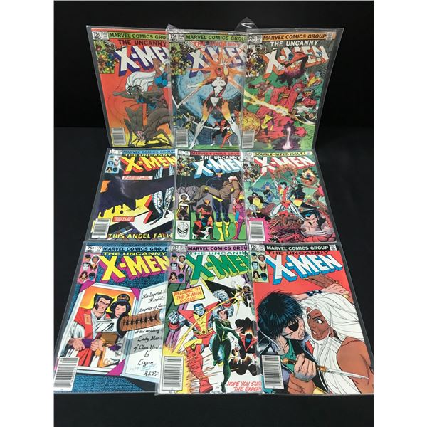 LOT OF 9 THE UNCANNY X- MEN COMICS - MARVEL COMICS