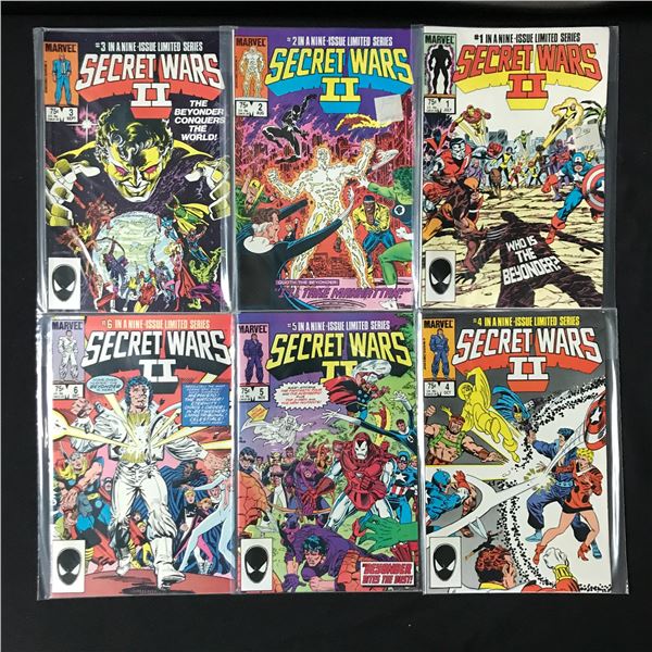 LOT OF SECRET WARS COMICS #1-6 - MARVEL COMICS