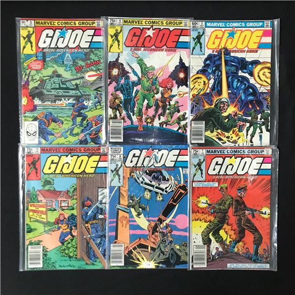 LOT OF 6 G.I JOE COMICS - MARVEL COMICS