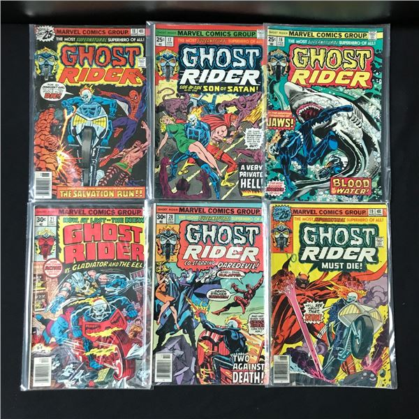 LOT OF 6 GHOST RIDER COMICS #16-21 - MARVEL COMICS
