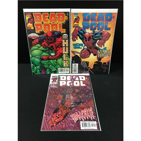 LOT OF 3 DEADPOOL COMICS - MARVEL COMICS