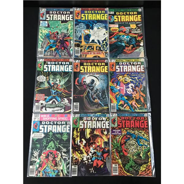 LOT OF 9 DOCTOR STRANGE COMICS - MARVEL COMICS