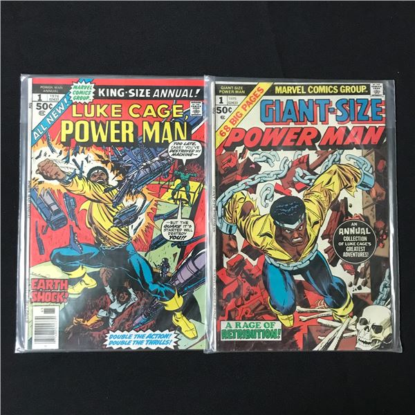 LOT OF 2 GIANT SIZED / KING SIZED ANNUALS BOTH #1'S - MARVEL COMICS