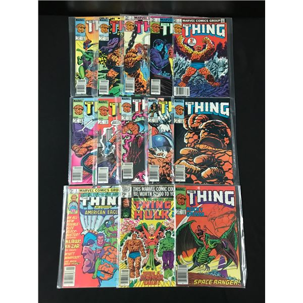 LOT OF 13 THING COMICS - MARVEL COMICS
