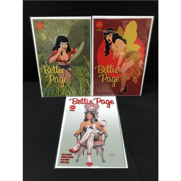 LOT OF 3 BETTIE PAGE COMICS #2-4 - DYNAMITE COMICS