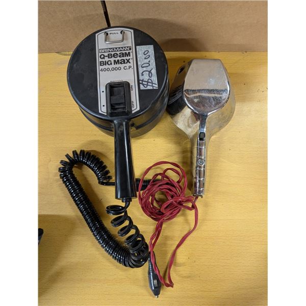 (2) Q BEAM Lights (1) 400,000 C.P. (both Work)