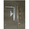Image 1 : lot of Misc. Measuring Tools )Level, Rulers, Square, etc.)