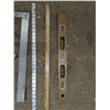 Image 3 : lot of Misc. Measuring Tools )Level, Rulers, Square, etc.)