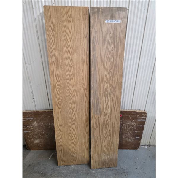 2 closet doors- 36" by 79" and 30" by 79"H