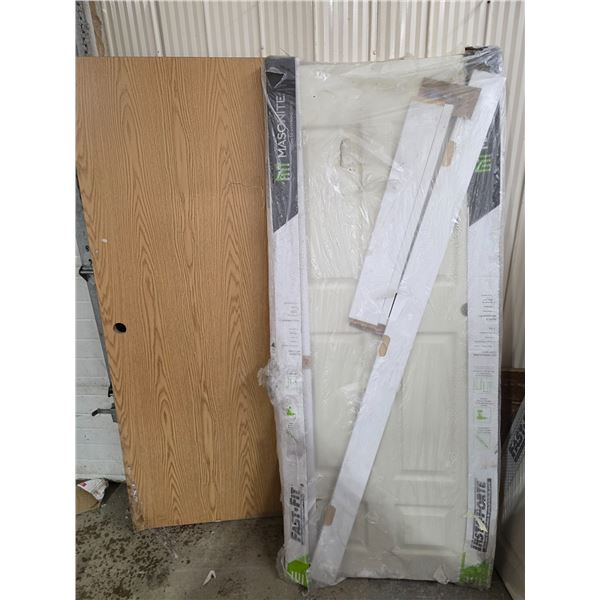 2 damaged doors- 30" by 80"H