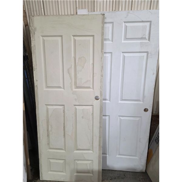 2 doors slightly warped-32" by 80"H