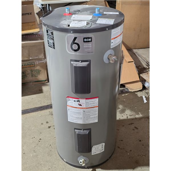 New Electric 48 gallon 120v water heater- has surface dents and damage