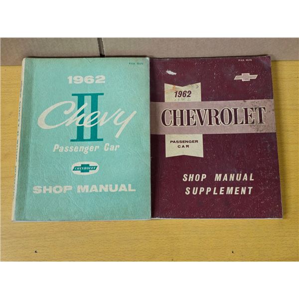 1962 chevrolet passenger car shop manuals