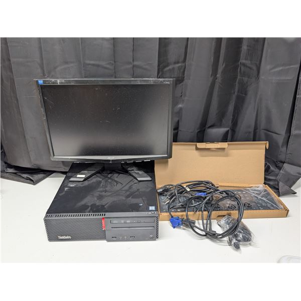 Lenovo Think Centre PC and Mouse, Keyboard, Cords and etc. (Works)