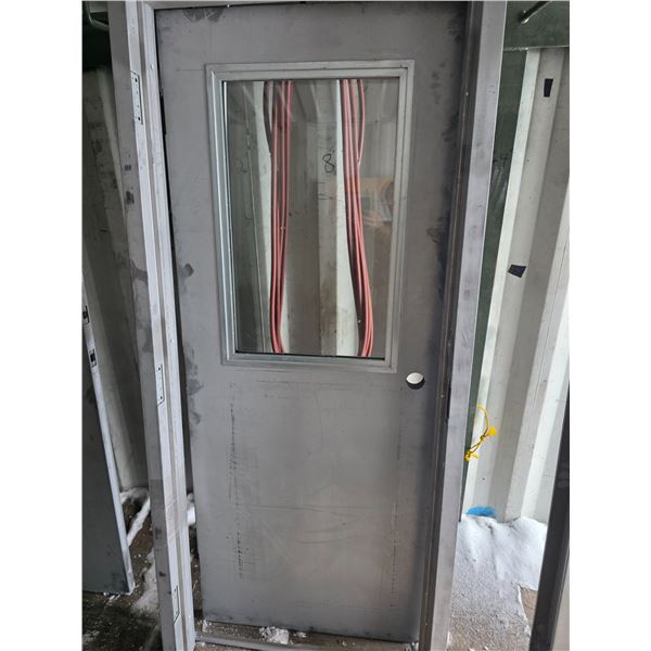 Metal door and frame- Approx 32' by 79"H