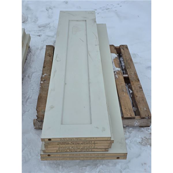 Pallet of assorted doors-  Approx 28" by 80"H