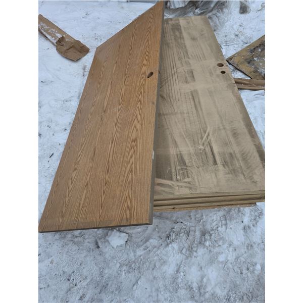 Pallet of doors- approx 32" by 80"H- some have damage