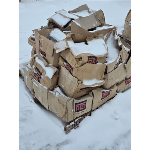 Pallet of hardware- mounting brackets